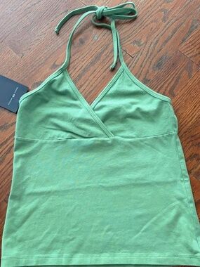 NWT Brandy Melville Viral Matcha Halter Neck Top One Size